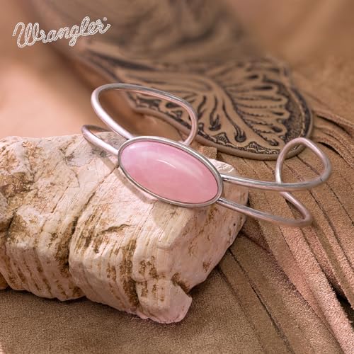 Montana West Wrangler Cuff Bracelet for Women Adjustable Open Cuff Bangle Vintage Bracelet Gold Silver Jewelry