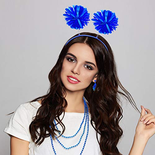 Hicarer 6 Pcs 4th of July Tutu Set Women Red White and Blue Accessories 250th Tutu Patriotic Costume Independence Day Favors - color: Blue