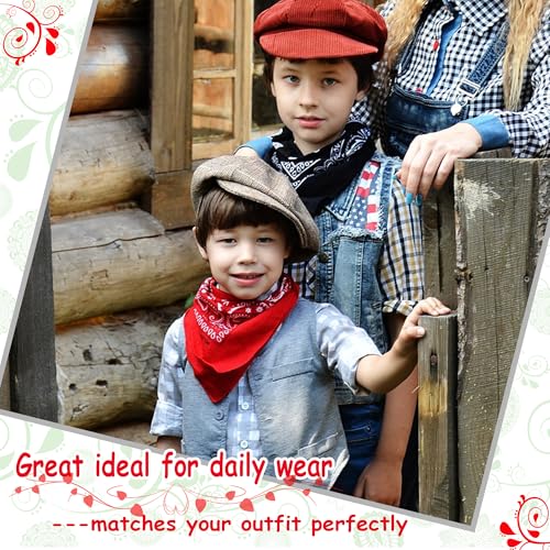 ILHSTY 60 Pcs Women Men Paisley Bandanas Bulk Unisex Bandanas Head Cowboy Scarf Necktie handkerchief Party Supplies - color: Red