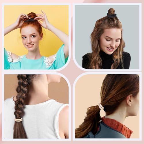 JessLab No Damage Satin Scrunchies, No Crease Hair Ties for Women, Gentle on Fine & Curly Hair, Sleeping, Party, 10-Piece - color: Assorted Colors 2