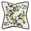 Julunar Silk Like Head Scarf for Women - Satin Large Hair Scarves - 35" Square Silk Hair Wrap for Sleeping with Gift Packed - color: A013-1 Flower White