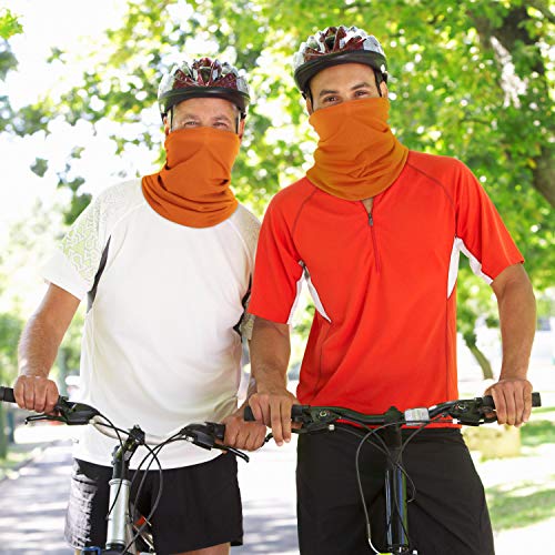 Geyoga 6 Pieces Summer UV Protection Cooling Neck Gaiter Face Clothing Neck Gaiter Mask Scarf Sunscreen Breathable Bandana - color: Delicate Colors