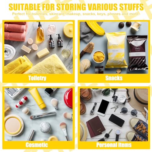 BuyCard Cheer Chenille Letter Bags Clear Makeup Bag, Cheerleader Gifts Cosmetic Bag, Varsity Preppy Patch Flat Pouch Cheer Accessories, Waterproof PVC Organizer Toiletry Bag for Women Girls Yellow - color: Yellow-Cheer