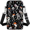 BIAOTIE Lightweight Small Crossbody bags Cell Phone Purses Travel Pouch Shoulder Bag for Women - color: Black-skeleton
