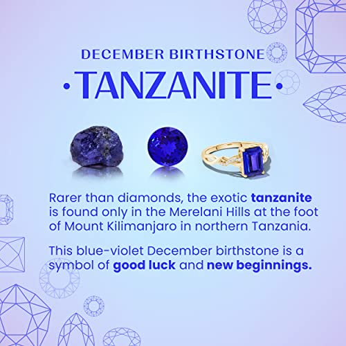 Angara Natural Tanzanite Link Bracelet in 14K Solid Gold/Sterling Silver/Platinum for Women | Oval Tanzanite Bracelet December Birthday, Engagement, Anniversary Jewelry Gift | Length-7 inch