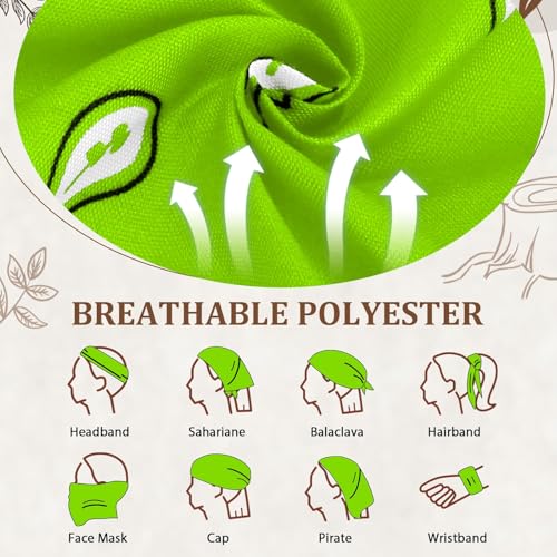 12 Pack Bandanas Unisex Paisley Cowboy Bandanas Bulk Multi Purpose Headband Scarf for Men Women Costume - color: Lime Green, style: Classic