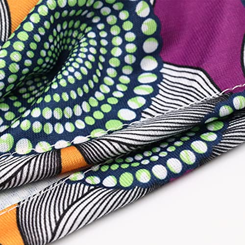 DRESHOW 5 Pack Knotted Headwraps for Women African Turban Pre-Knotted Beanie Headwraps Hair Covers - color: 5 Pack Knotted Flower a