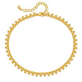 Yumikoo 18k Gold Plated Anklet Ankle Bracelets for Women - style: Gold beads string