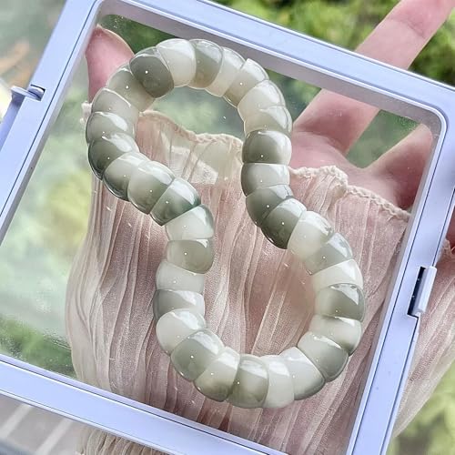 Fidget Bracelet Natural Bodhi Seeds Beaded Bracelets Zen Fidget Stretch Bracelets Alleviate Anxiety Stress Protection Healing Bodhi Jewelry Gifts for Women Men - color: A6:Fidget Bracelet