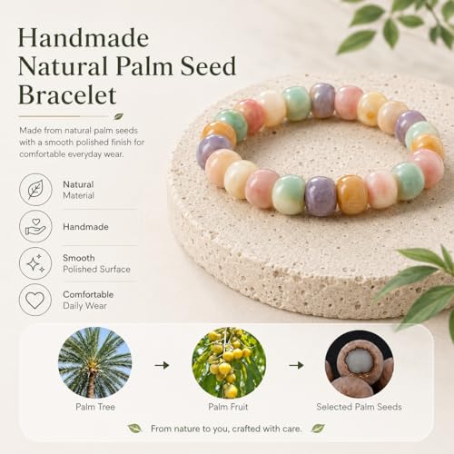 Fidget Bracelet Natural Bodhi Seeds Beaded Bracelets Zen Fidget Stretch Bracelets Alleviate Anxiety Stress Protection Healing Bodhi Jewelry Gifts for Women Men - color: A1:Fidget Bracelet