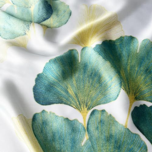 Long Silk Like Scarf Lightweight Satin Scarves Large Sunscreen Shawl Wrap for Women - color: 014.lotus Leaf Green