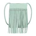 Hoce Women’s Leather Fringe Messenger Bag Large Hobo Crossbody Tassel Shoulder Bags, Gift for Mom Wife Girlfriend - color: 07785light Green