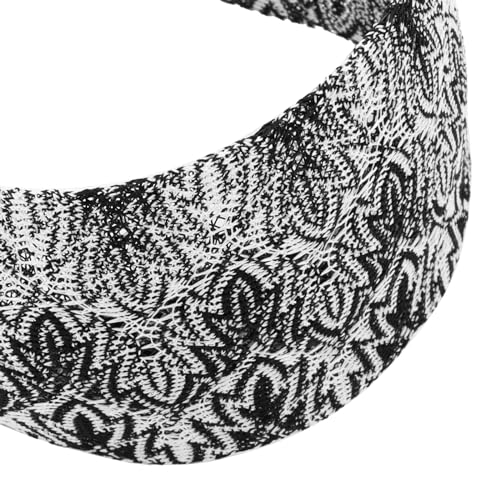 Gray Headband for Women, Boho Wide Headbands Thick Headbands with Teeth, Large Head Bands for Women's Hair Turban Hairbands Hair Accessories for Women