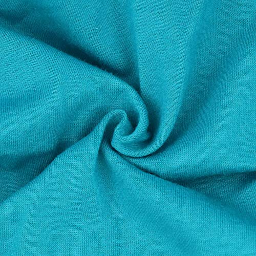 DRESHOW 5 Pack Knotted Headwraps for Women African Turban Pre-Knotted Beanie Headwraps Hair Covers - color: 5 Pack Knotted: Black, Khaki, Rose, Purple, Teal