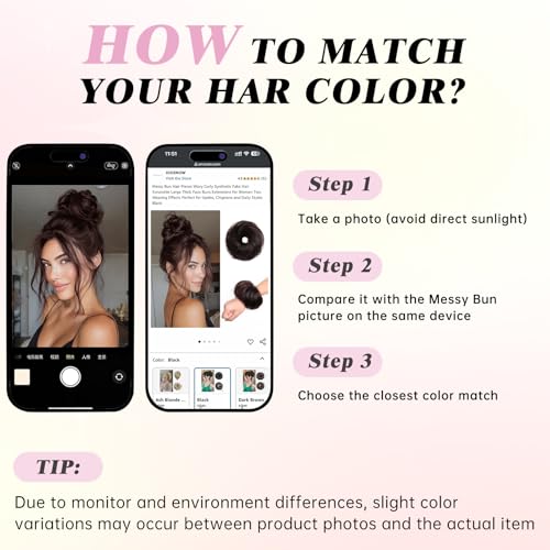 Messy Buns Hair Pieces 100% Human Hair Chignons Scrunchie Elastic Rubber Band Messy Bun Hair Piece Stretchy Fluffy Donut Updo Bun Wig Smooth Hair Bun Extensions for Women Natural Dark Brown - color: Natural Dark Brown