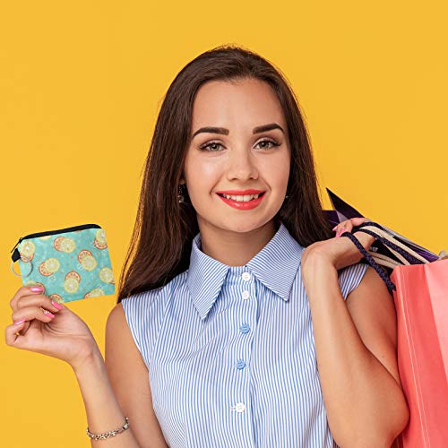 Boao 10 Pieces Small Coin Purse for Women Adults, Change Purse Pouch Mini Wallet Coin Bag with Zipper (Tropical Series) - style: Tropical Series