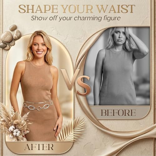 Florideco Waist Chain Belt for Women, Layered Belly Chain, Waterproof Boho Pearl Concho Cuban Body Chain, Adjustable Summer Beach Coachella Fashion Jewelry for Jeans Dresses - style: Silver Plated-Disc Chain