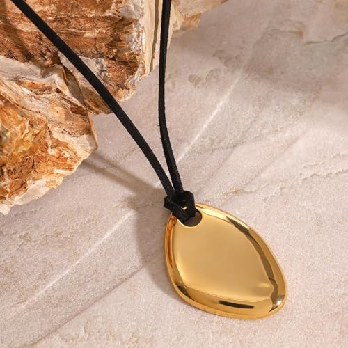 Frodete Statement Necklace for Women Chunky Gold Necklaces Long Pendant Necklace Boho Necklaces Gold Pendant Jewelry Cowboy Chic Style Cowgirl Outfit - color: long necklace