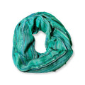 Anika Dali (15 Colors) Shimmer Sparkle Infinity Scarf, Women's Festival Bliss Lightweight Fashion Shawl - color: Caribbean Green