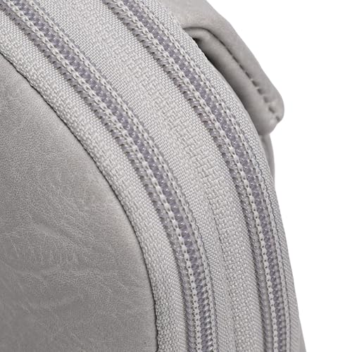 INICAT Women's Small Sling Bag, Lightweight Everyday Vegan Leather Crossbody Purse for Daily Essentials and Travel Light - color: Grey Stone, size: Small