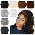 AKTVSHOW 7'' Wide Headbands for Women, Extra Large Turban Workout Headband Fashion Yoga Hair Bands Boho Twisted Thick Hair Accessories, 8Pack - color: Cool Dark