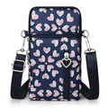 JANKS Small Crossbody Bag for Women - Mini Phone Purses with Crossbody Strap and Wallet - Nylon Arm Bag - color: C-burst With Joy