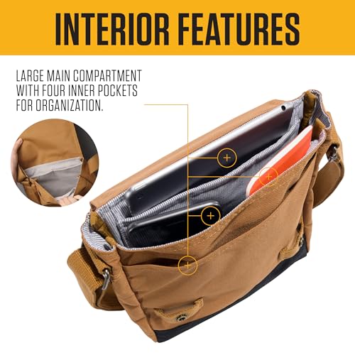 Carhartt Crossbody Snap Bag, Durable, Adjustable Shoulder Bag with Flap Over Snap Closure - color: Greenstone