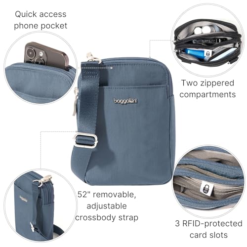 Baggallini Women's Modern Take Two Rfid Crossbody - color: Mist