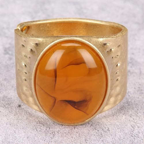 Gold Cuff Bracelet for Women Silver Beaded Bracelets Open Bangle Stackable Stretch Bead Bracelet Boho Jewelry Gifts for Wife Couple - style: Gold Chunky Bangles