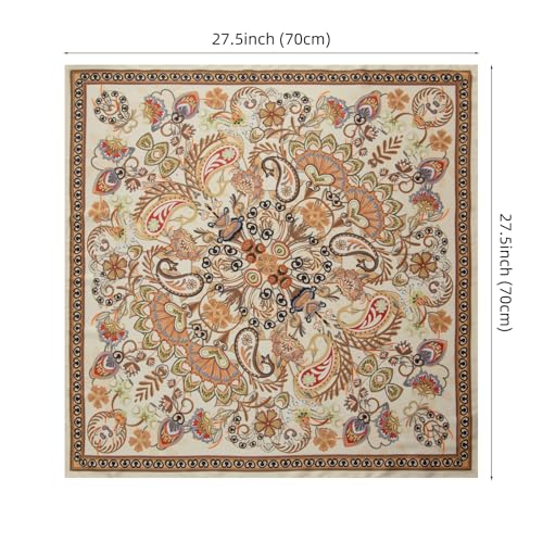 RIIQIICHY Women Head Hair Scarf Like Satin Silk Scarf Sleeping Hair Wrapping Night 27.5" - color: C004