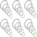 Ruifan 6-30PCS Non Pierced Stainless Steel Clip on Closure Round Ring Fake Nose Lip Helix Cartilage Tragus Ear Hoop Earrings Jewelry 20G - color: 30PCS - Silver
