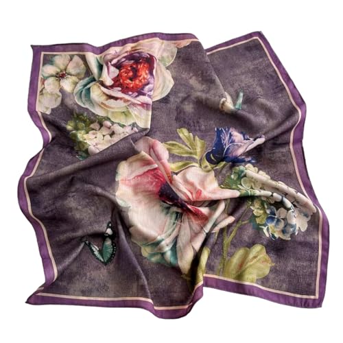 K-Elewon Women Medium Square Scarf Head Scarf Neck Scarf Hair Scarf Head Sleeping Wraps Bandana Scarfs for Women - color: V24