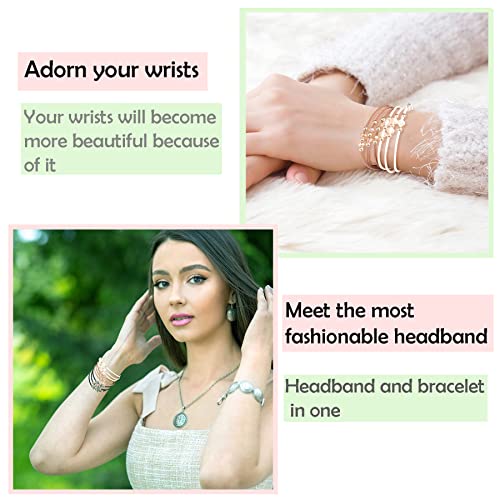 20 PCS Hair Ties for Women, Hair Tie Bracelets, Brown Plastic, No Damage Hair Elastics, Comfortable for Thick or Thin Hair, Boho Hair Ties for Ponytail Holders, 5 Colors - color: Brown
