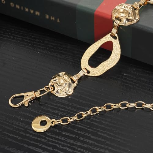 Suyi Chain Belt for Women Chunky Waist Chain for Ladies Dresses - size: Length 59"(43"+extended chain 16"), style: Gold 1