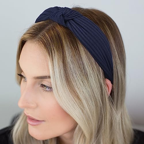 DRESHOW 8 Pack Knotted Headbands for Women Wide Turban Headband Yoga Exercise Ribbing Hair Hoop Hair Bands Accessories - color: 8 Pack Plastic Hair Hoop D