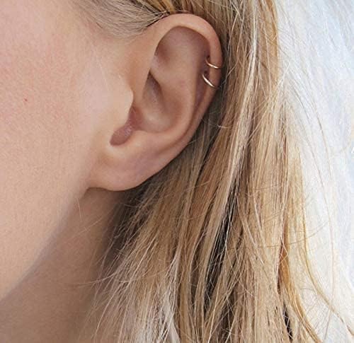 MILACOLATO 4Pcs 925 Sterling Silver Ear Cuffs for Women 14K Gold Plated Adjustable Ear Cuffs Non Piercing Minimalist Ear Cuff Earrings Fake Helix Cartilage Clip on Earrings Hypoallergenic - color: Silver