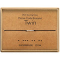 KGBNCIE Inspirational Gifts for Women, Morse Code Funny Gifts Bracelets for Women, S925 Sterling Silver Morse Code Bracelets Friend Gifts - style: 14 Twins