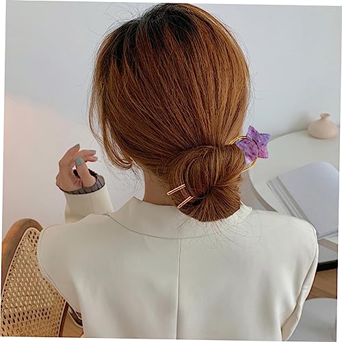 Mikinona 2Pcs Star Heart Hair Sticks for Women Stylish Hair Forks with Unique Design Smooth Surface for Gentle Grip for All Hair for Elegant Hairstyles