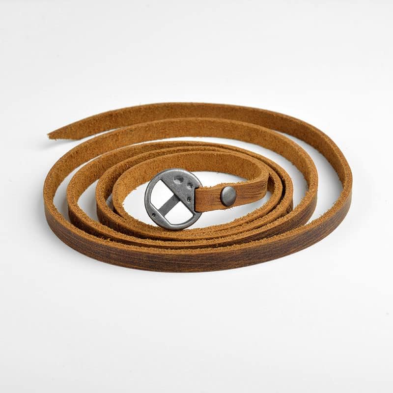 Rantanto Genuine Leather Wrap Bracelets Trendy Western Stackable Cuff Adjustable Boho Layered Bracelet Jewelry For Men Women - color: Brown--Never Give Up