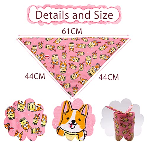 100PCS Small Dogs Bandanas Cotton Bulk Pet Kerchief Scarves Random Patterns Selvedge Sewing Stitching Edge Hemming Stitch Seam for Medium Grooming Accessories Costume - size: 100PCS Small/Medium