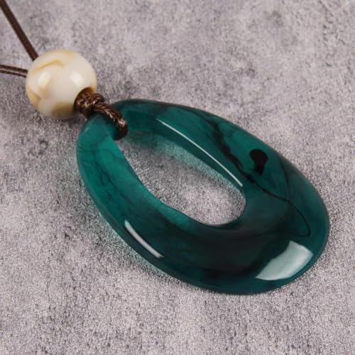 Chunky Necklace for Women Boho Pendant Necklace Statement Western Choker Necklaces for Women Vintage Bohemian Jewelry - style: Bohemian Pendant Necklace