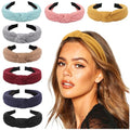 DRESHOW 8 Pack Knotted Headbands for Women Wide Turban Headband Yoga Exercise Ribbing Hair Hoop Hair Bands Accessories - color: 8 Pack Plastic Hair Hoop B