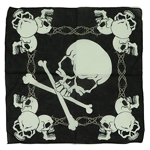 Motique Accessories Skull Bandana - color: Large Skulls