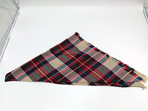Wander Agio Womens Warm Long Shawl Winter Wraps Large Scarves Knit Cashmere Feel Plaid Triangle Scarf - color: Beige Pink Colour 1