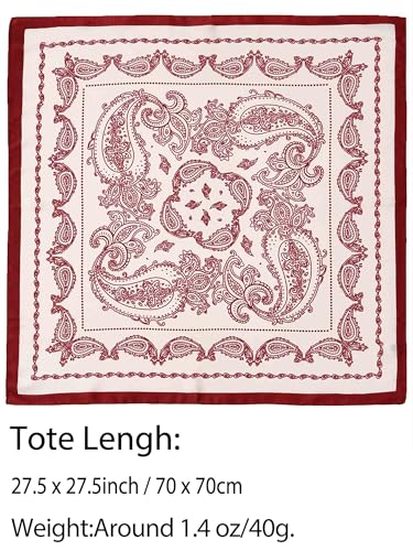 Silky Scarf for Women Lightweight Satin Bandanas Neck Hair Wrap For Sleeping Head Scarves 27.5" - color: A17 Wine-red Spiral/27.5"