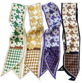 4 Pack Purse Scarf Handbags For Women,Boho Scarrves for Bag Hair Accessories Handle Fashion Lightweight - color: Dark Purple