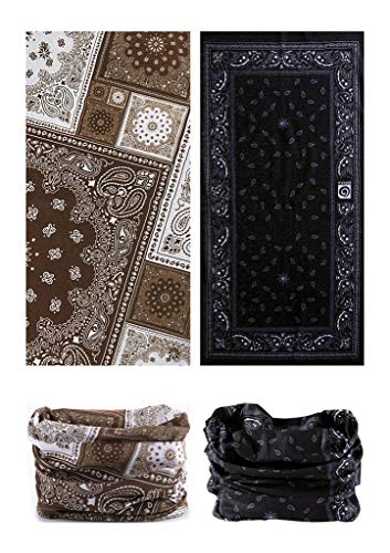 Head Wrap Headwear Headband Bandana Face Mask magic scarf for men & women - color: 12pcs. Elegance