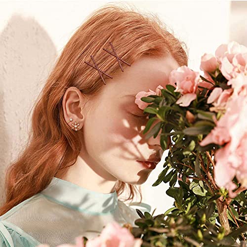 MORGLES 2 Inches Brown Bobby Pins Bulk, 120PCS Brown Hair Pins with Box for Women Girls - color: Brown（2inch)