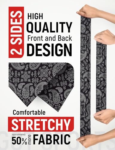 GOT Sports UPF 50+ Cooling Bandana for Men & Women - Thermoregulation, Moisture-Wicking, Sun Protection Bandana Neck Wraps - color: Black Paisley