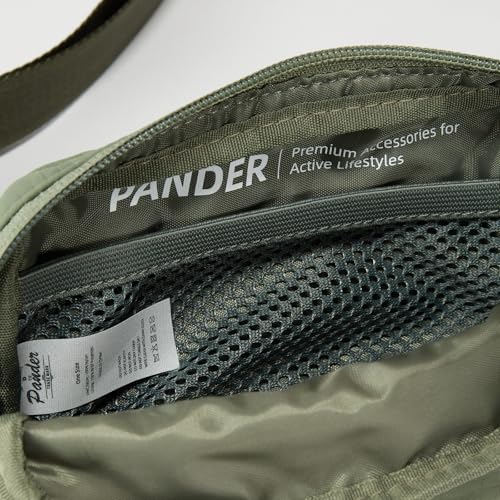 Pander Mini Belt Bag – Ultra Compact, Fits 6.7” Phone, Lipstick, Earbuds, Essentials, Small Crossbody Waist Purse, Grey Sage - color: Grey Sage